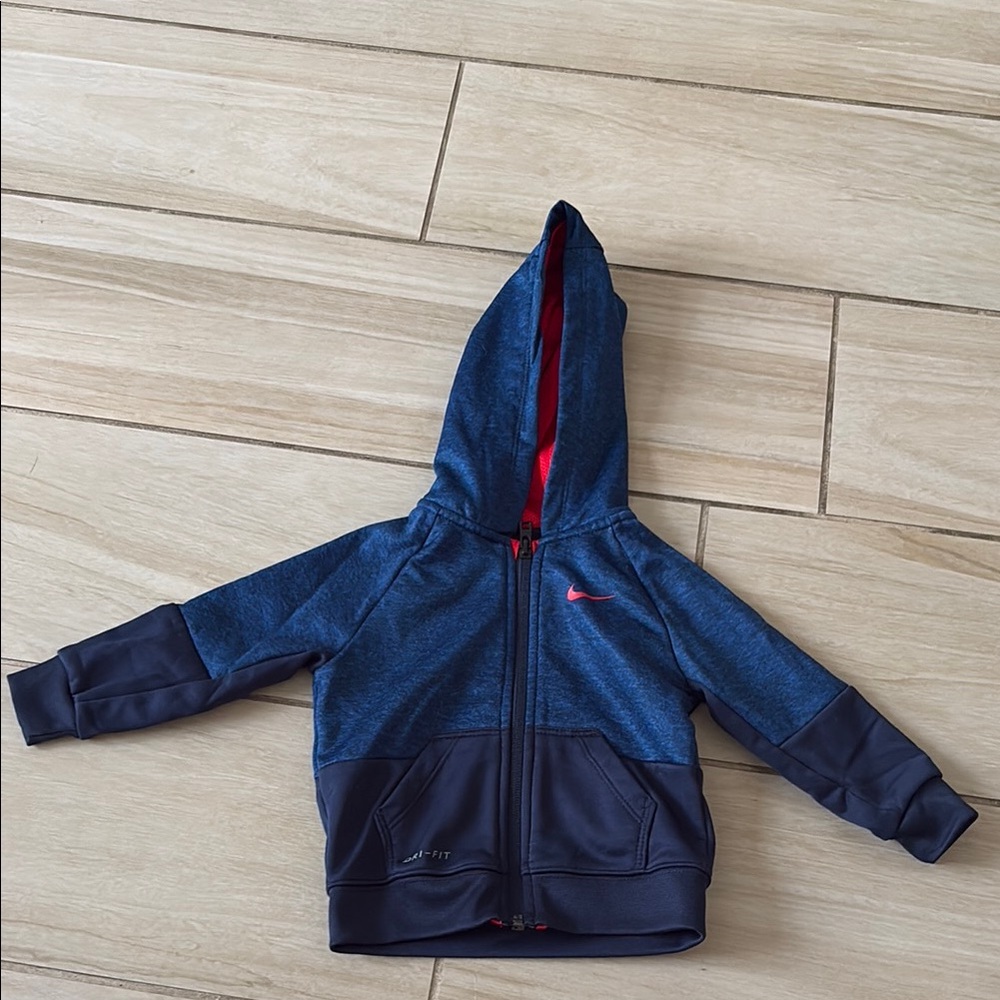 Nike Blue and Red Hoodie